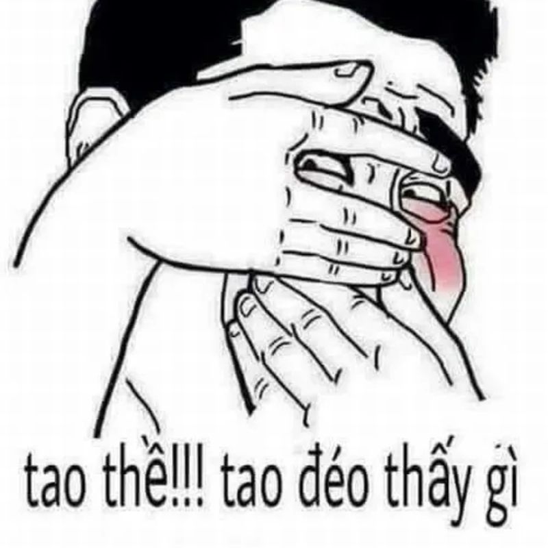 ảnh che mắt ti hí hài hước