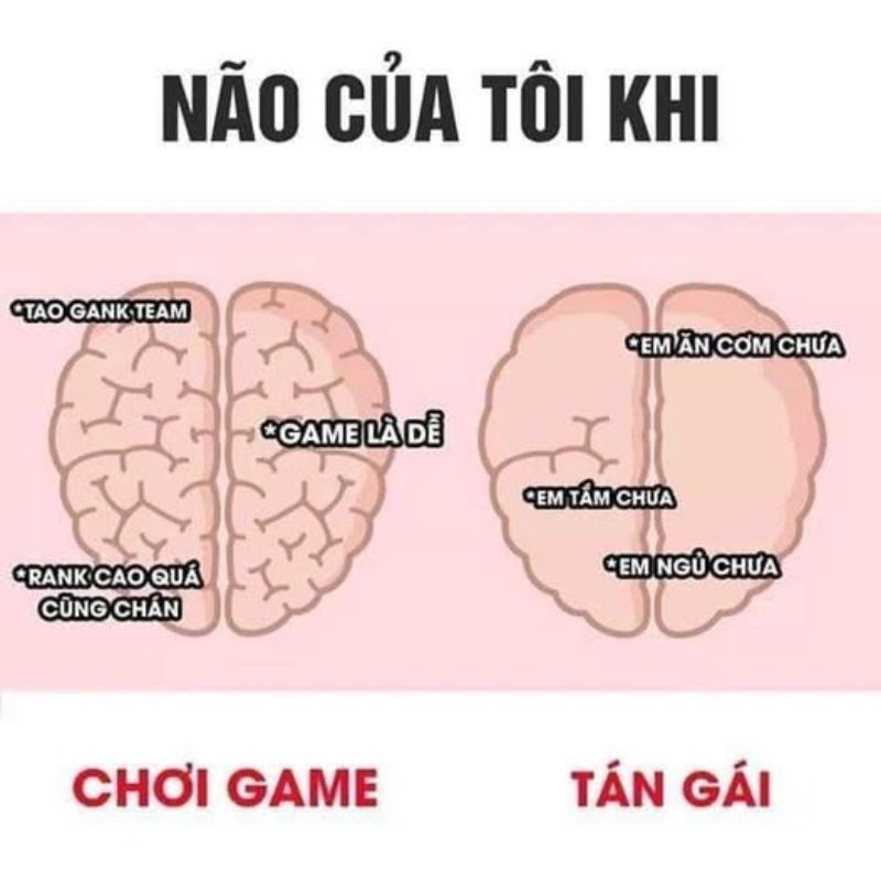 99+ meme não to cà khịa cực gắt với loạt ảnh chế siêu hài 26 ảnh chế não to khi chơi game và khi tán gái
