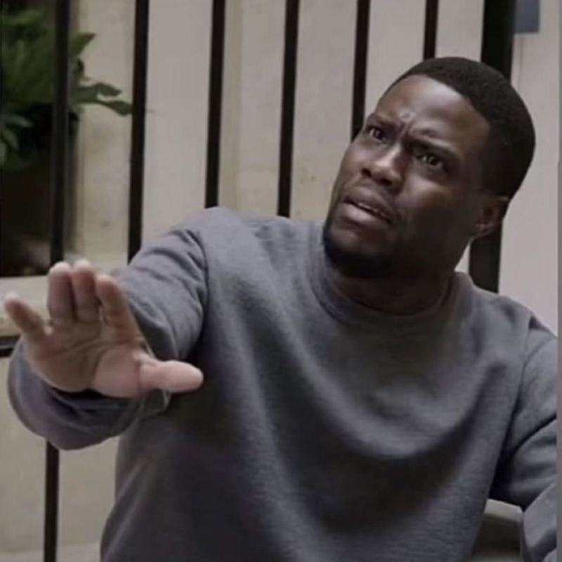 kevin hart nhăn mặt