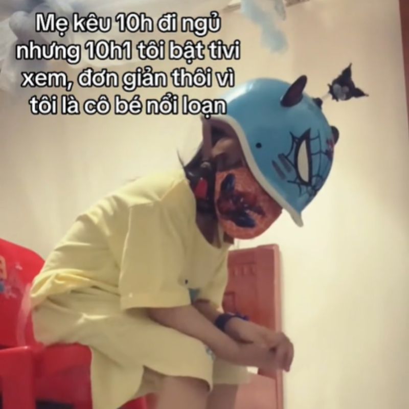 Full bộ ảnh meme nổi loạn viral TikTok với vibe chống đối bất cần 1 Trend cậu bé nổi loạn không nghe lời mẹ