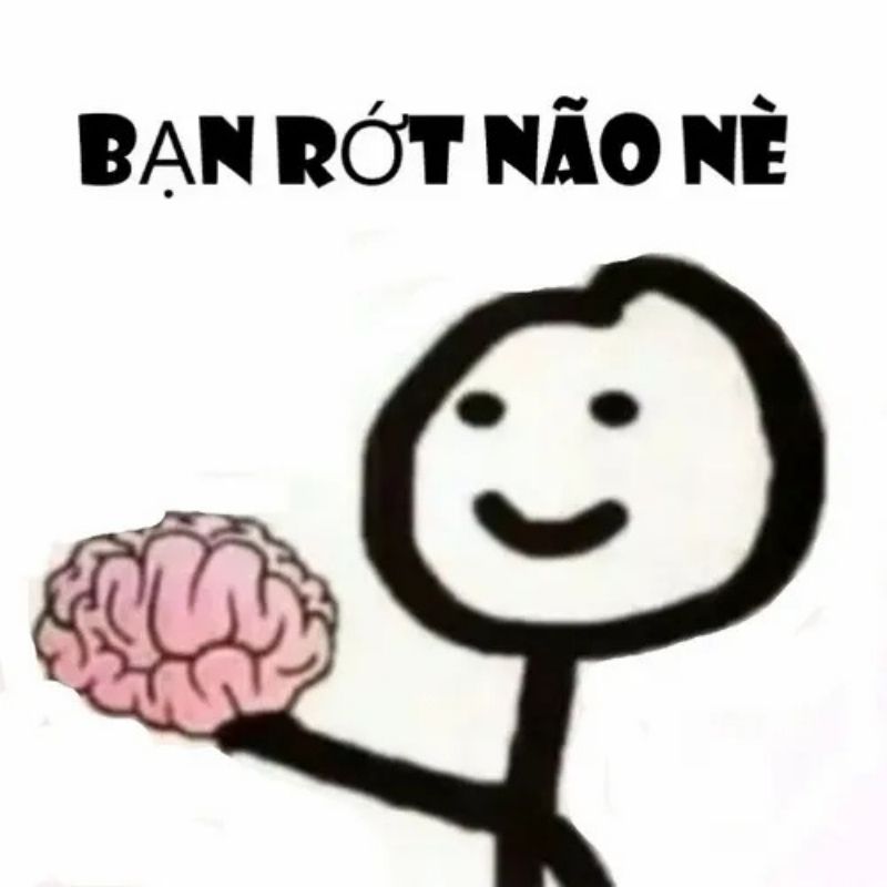 15+ Meme nổi tiếng nhất thế giới và Việt Nam cực viral 56 Bạn rớt não nè meme