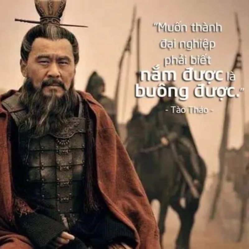 Tổng hợp 30+ meme Tào Tháo nói đạo lý, đa nghi cực hài hước 9 Meme Tào Tháo nền đen lạnh lùng thể hiện thái độ phũ phàng