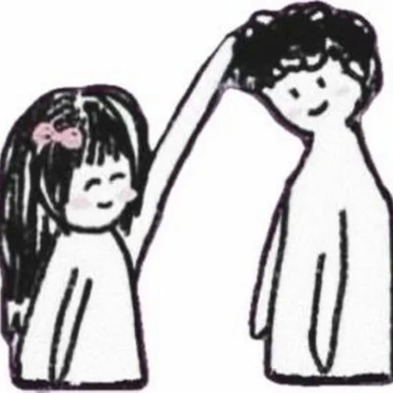 Meme xoa đầu dịu dàng giúp thư giãn tâm trạng
