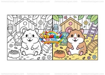tô màu chuột hamster