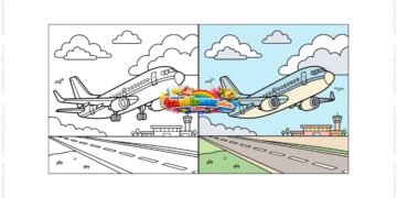 tô màu máy bay boeing 737