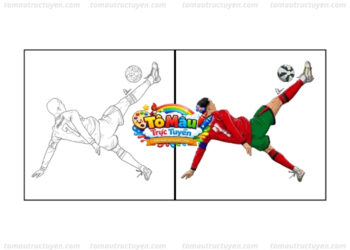 tô màu ronaldo
