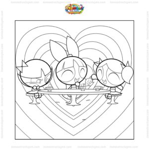 Tranh tô màu những cô gái siêu nhân chibi