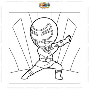 Tranh tô màu siêu nhân thần kiếm chibi