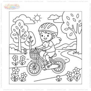 Tranh tô màu xe đạp cho bé Tranh tô màu xe đạp cho bé