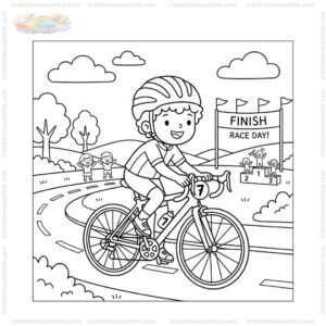Tranh tô màu xe đạp đua Tranh tô màu xe đạp đua