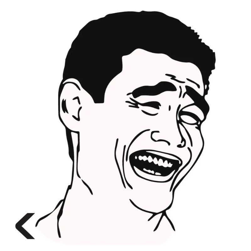 Meme Yao Ming Face truyền tải cảm giác “kệ đi”, “liên quan gì tới tôi”