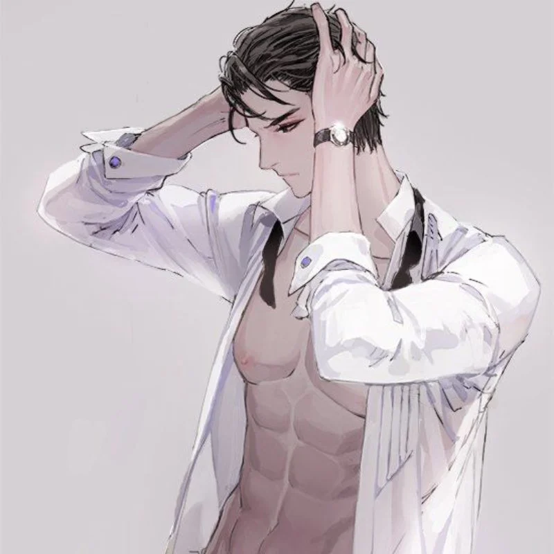 Ảnh anime nam sáu múi vuốt tóc siêu đẹp trai
