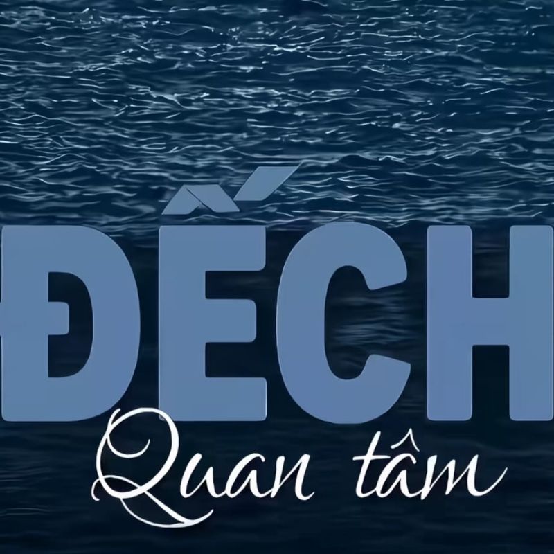 Meme đếch quan tâm chữ nghệ thuật màu xanh cực chất
