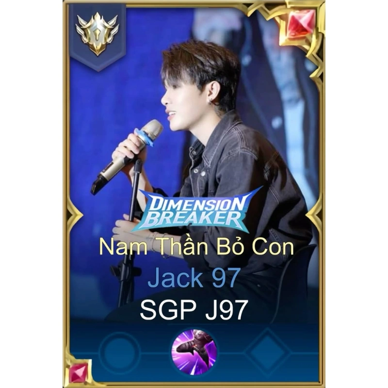 Meme ca sĩ Jack 97 Dimension Breaker Nam thần bỏ con chế vui