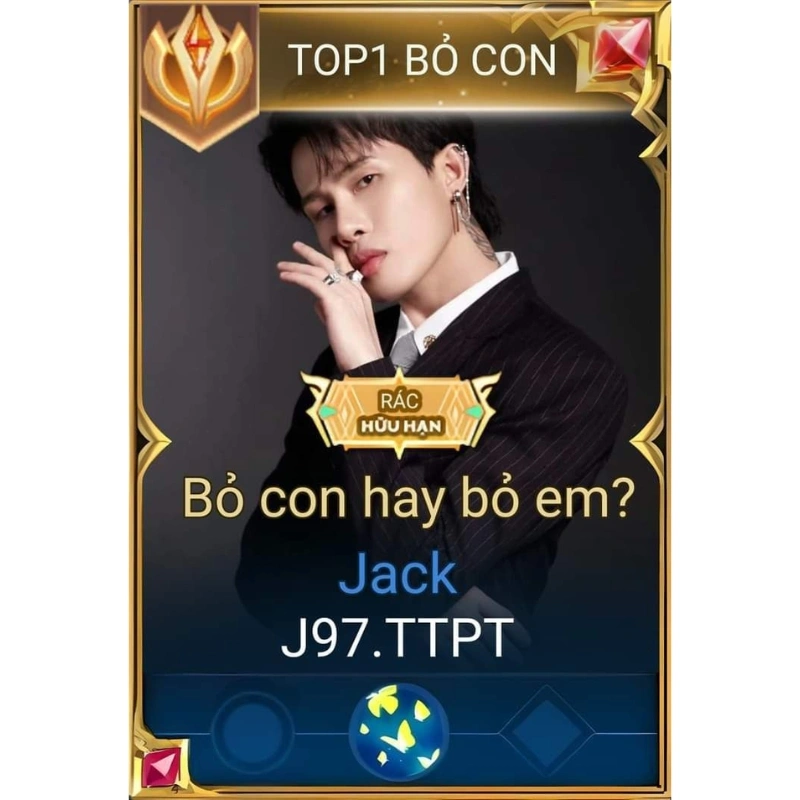 Meme Jack 5 củ chế giao diện thẻ tướng Liên Quân Mobile Top 1 bỏ con