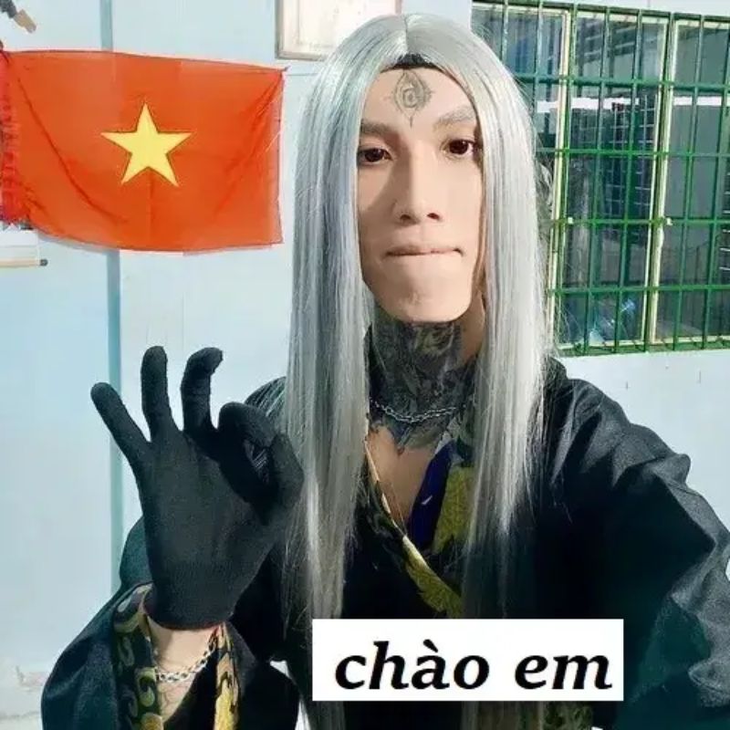 meme quan nhị ca chào em