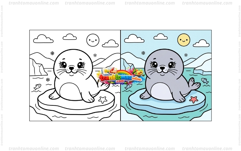 tô màu hải cẩu