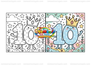 tô màu số 10
