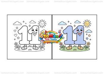 tô màu số 11