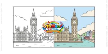 tô màu tháp big ben