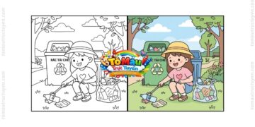 tranh tô màu bảo vệ môi trường