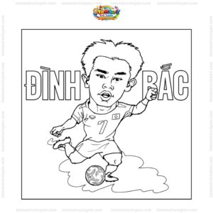 Tranh tô màu Đình Bắc cho bé