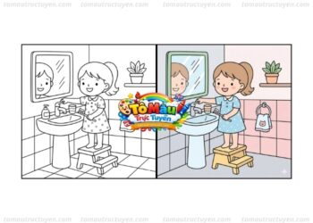 Tranh tô màu tiết kiệm nước