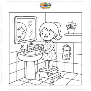 Tranh tô màu tiết kiệm nước ở nhà