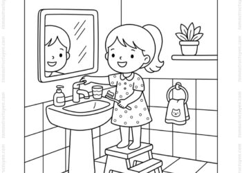 Tranh tô màu tiết kiệm nước ở nhà