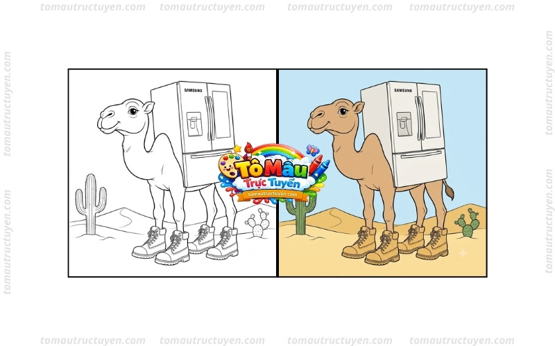 tô màu frigo camello