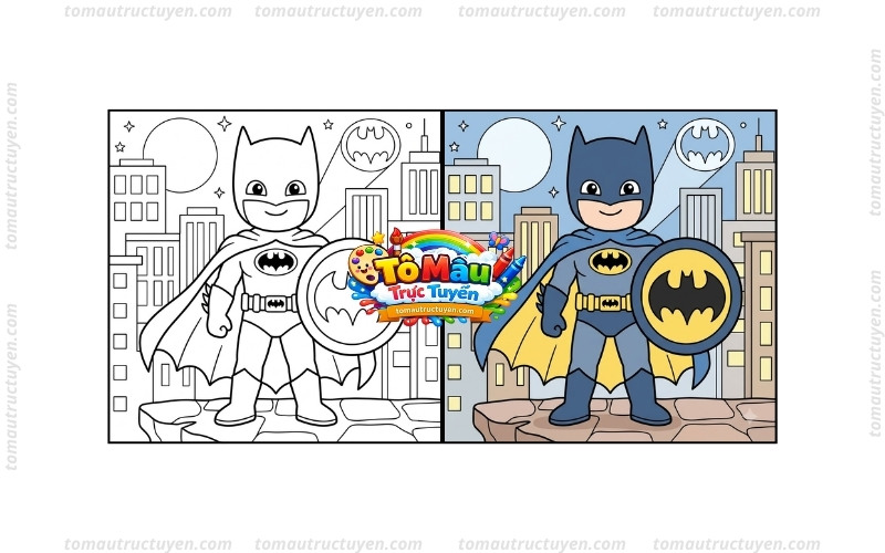 tô màu batman