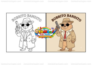 tô màu bobrito bandito