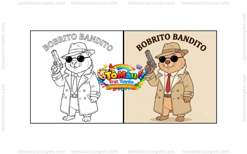 tô màu bobrito bandito