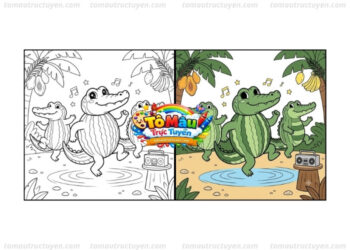 tô màu glorbo fruttodrillo