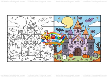 tô màu halloween