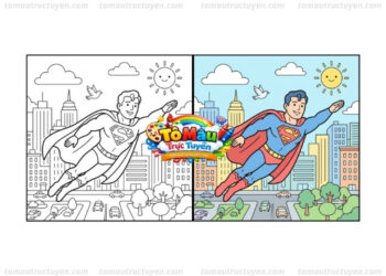 tô màu superman