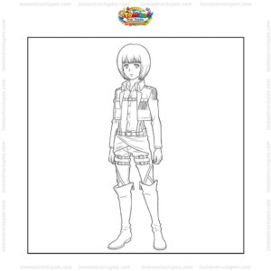 Tranh tô màu Armin Arlert