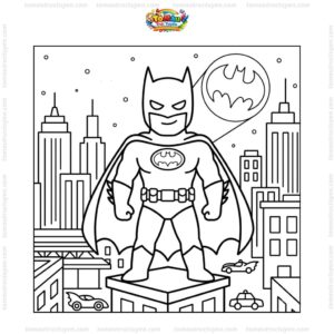 Tranh tô màu Batman ngầu Tranh tô màu Batman ngầu