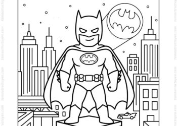 Tranh tô màu Batman ngầu