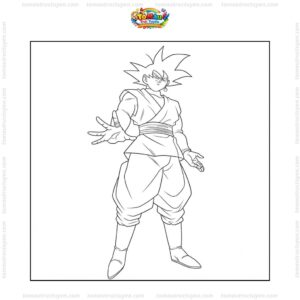 Tranh tô màu Black Goku