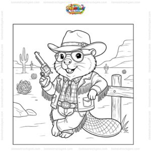 Tranh tô màu Bobrito Bandito cao bồi