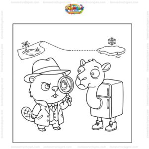 Tranh tô màu Bobrito Bandito cùng Frigo