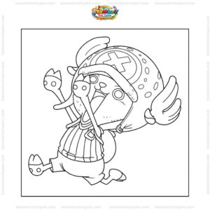 Tranh tô màu Chopper dễ thương