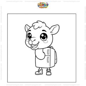 Tranh tô màu Frigo Camello chibi