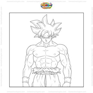 Tranh tô màu Goku Bản Năng Vô Cực