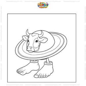 Tranh tô màu La Vaca Saturno Saturnita đẹp