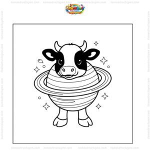 Tranh tô màu La Vaca Saturno Saturnita vành đai