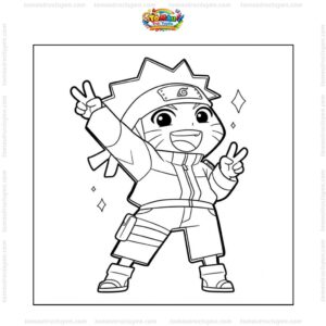 Tranh tô màu Naruto chibi