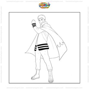 Tranh tô màu Naruto Hokage