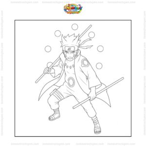 Tranh tô màu Naruto lục đạo